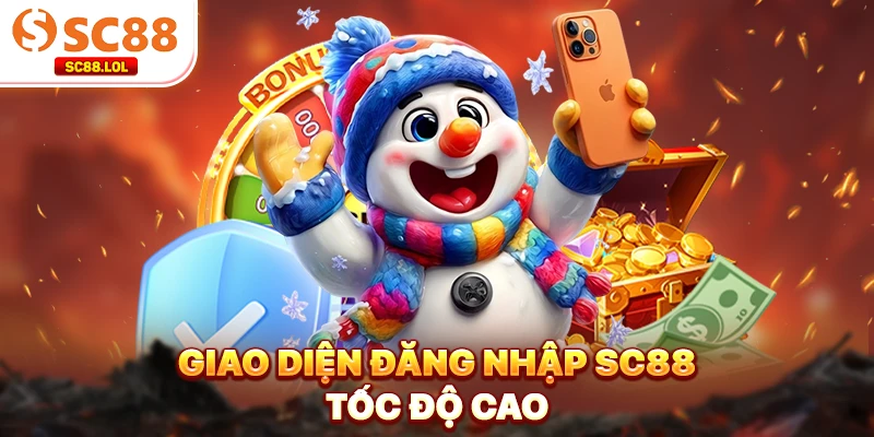 Giao diện đăng nhập SC88 tốc độ cao