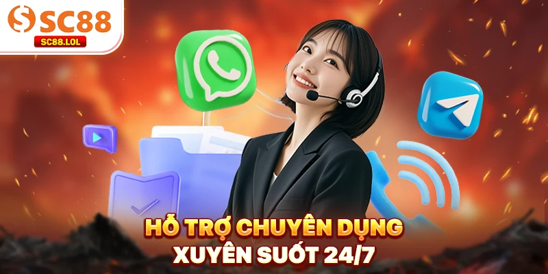 Hỗ trợ chuyên dụng 24/7