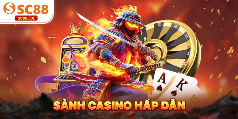 Sảnh casino hấp dẫn
