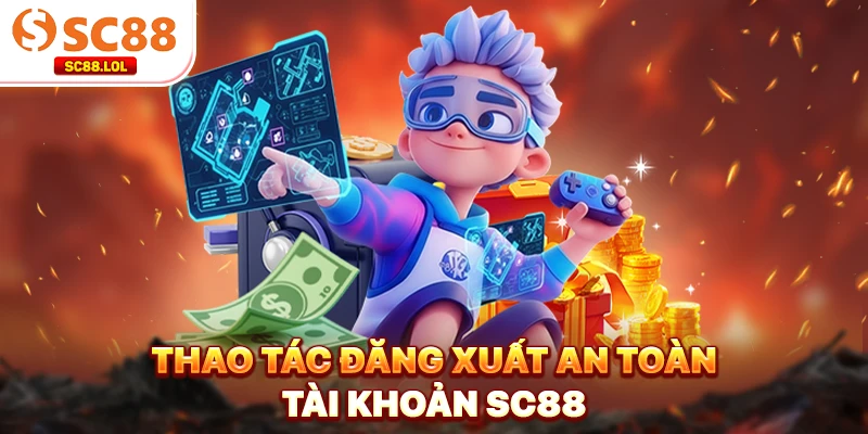 Thao tác đăng xuất an toàn tài khoản